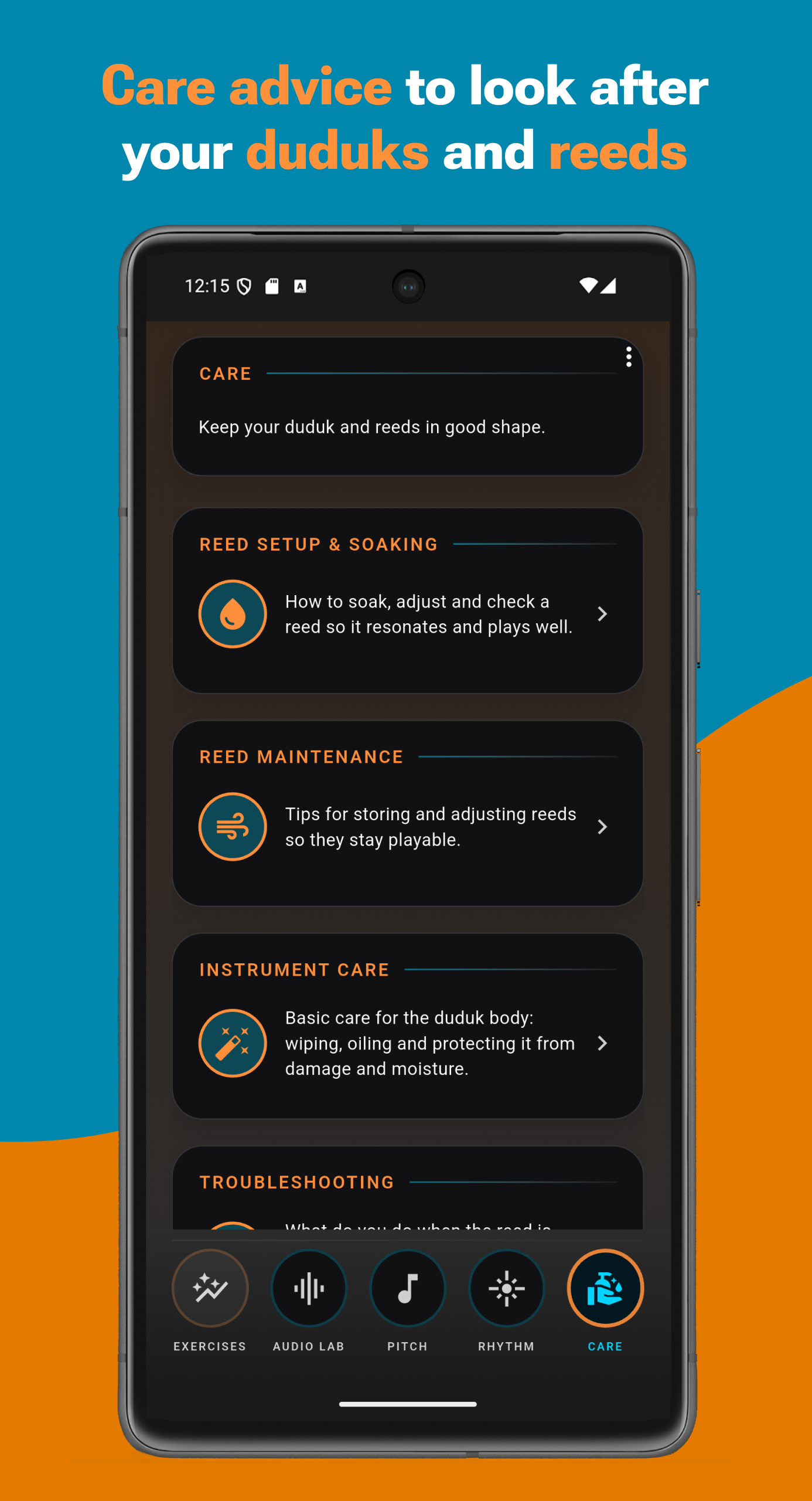 DudukPro care section for duduks and reeds