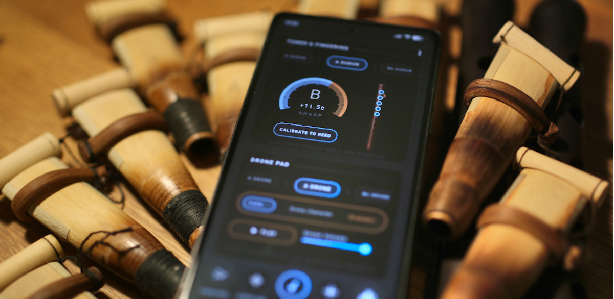 DudukPro – tuner, drones, metronome and audio lab for Armenian duduk (app cover image)